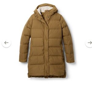 REI Down Parka - XS Oak Brown